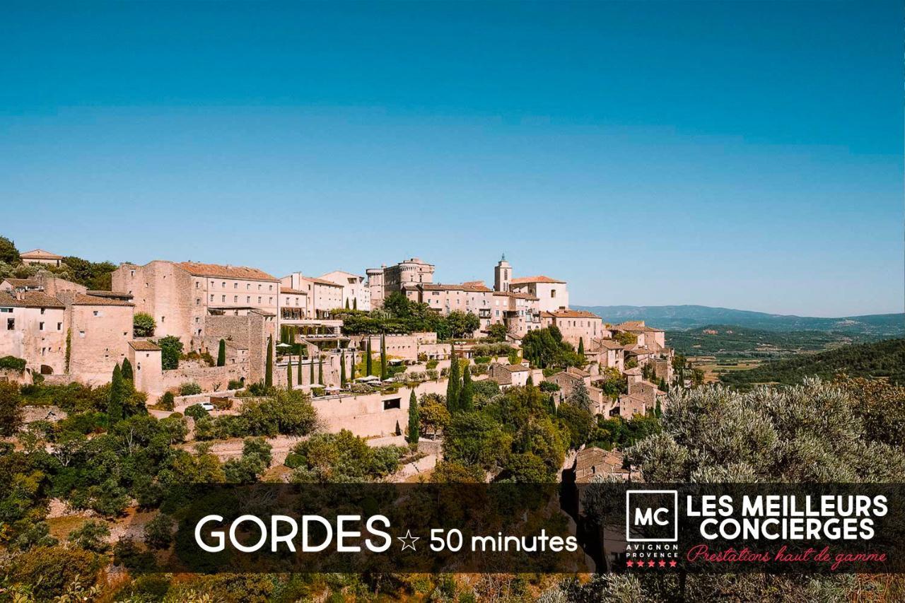 アヴィニョンRegard Sur Les Remparts - Terrasse & Parkingアパートメント エクステリア 写真